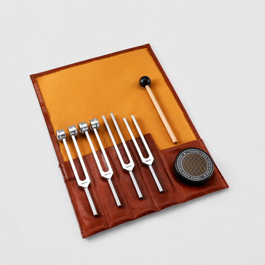 Body & Balance Tuning Fork Set (128 Hz, 136.1 Hz, 256 Hz, 384 Hz)